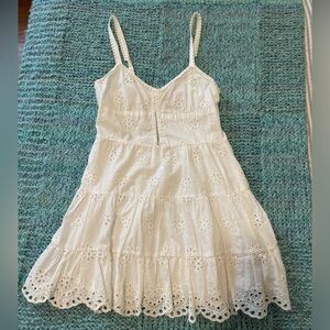 Forever 21 white eyelet dress size medium (fits like a small)